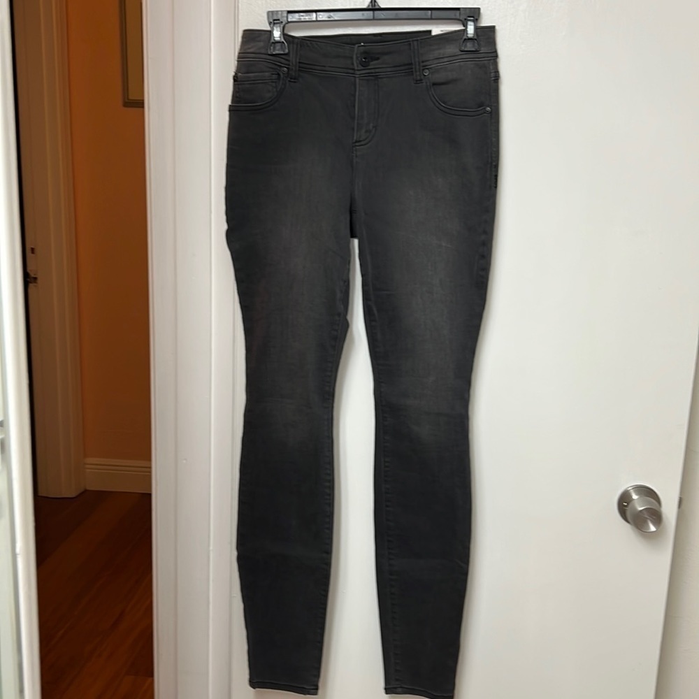 INC skinny Jeans, washed Black, Mid Rise, Regular Fit, size 2, NWT